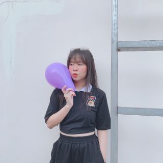 Áo kiểu croptop chất thun coton mát
