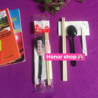 COMBO ĐŨA TRE VUÔNG + TĂM + KHĂN GIẤY + MUỖNG
