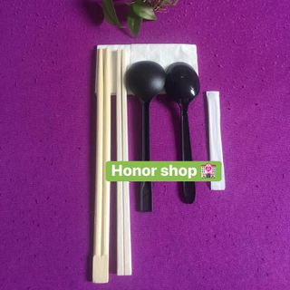 COMBO ĐŨA TRE VUÔNG + TĂM + KHĂN GIẤY + MUỖNG
