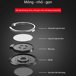 Iring Móc gắn điện thoại kiêm giá đỡ
