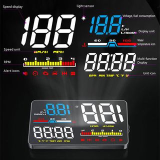 Hiển Thị Cảnh Báo Tốc Độ Trên Kính Lái HUD D5000