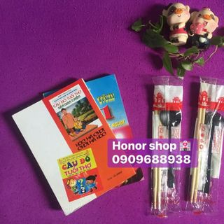 COMBO ĐŨA TRE VUÔNG + TĂM + KHĂN GIẤY + MUỖNG