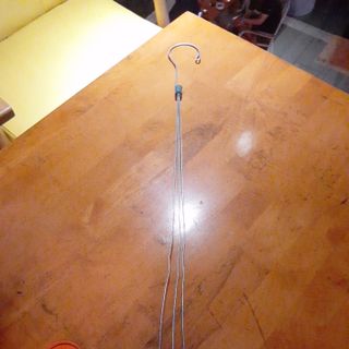 Móc kẽm chia 3 treo chậu lan 70cm giá rẽ, combo 10 cái
