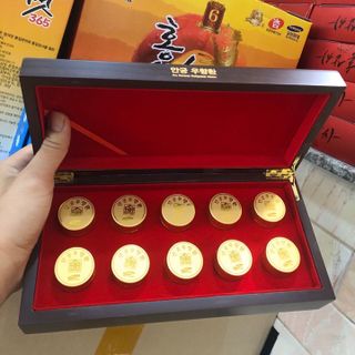 Bổ não ngăn đột quỵ hộp gỗ 10 viên hàn quốc