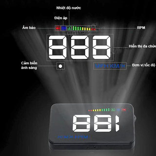 Hiển Thị Cảnh Báo Tốc Độ Trên Kính Lái HUD A500