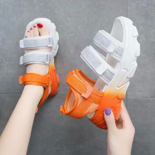 Giay sandal loang màu cao cấp