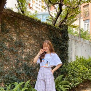 Quần Short lưng kẻ caro hottrend
