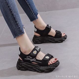 Giay sandal in đế cao 4p