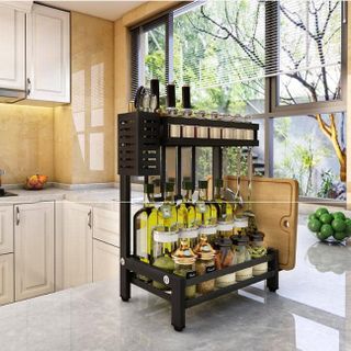 kệ inox gia vị 2 tầng