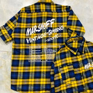 Áo sơmi caro form rộng