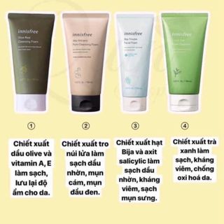 Các loại sữa rửa mặt