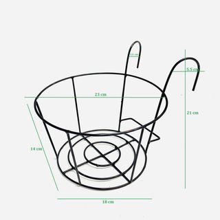Vòng sắt sơn tĩnh điện treo chậu cây 8cm