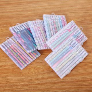 Set 10 bút nước 10 màu mực siêu dễ thương có hộp đựng