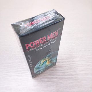 Bao cao su gân, gai, kéo dài Hàn Quốc Powermen Cá Ngựa Đen