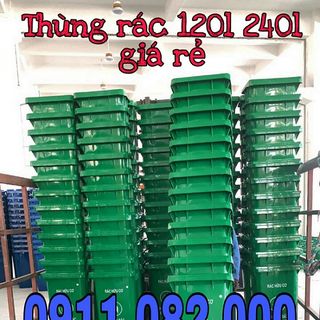 Mua thùng rác 120 lít ở đâu giá rẻ- thùng rác 240l 660l-