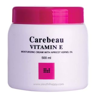 Kem dưỡng da toàn thân Vitamin E Carebeau màu hồng 500ml Thái Lan giá sỉ