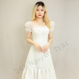 Mã V004 - Váy maxi trắng