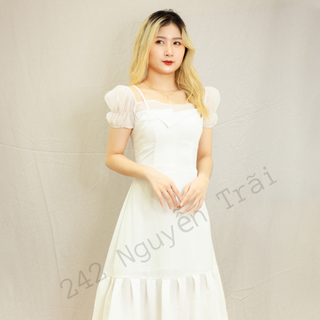 Mã V004 - Váy maxi trắng