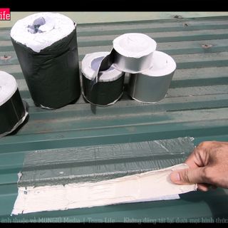 Băng Keo Dán Bạt HDPE phục vụ nuôi trồng thủy sản, chống thấm bề mặt bê tông, mái tôn, bồn nước...10cm * 10m