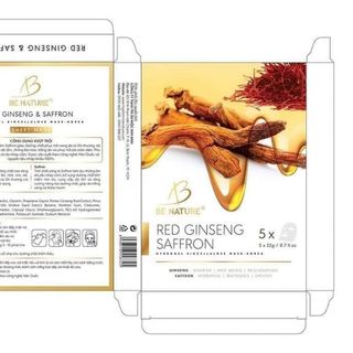 Mặt nạ nhung hồng sâm saffron