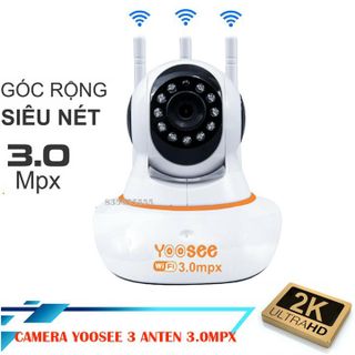 CAMERA WIFI YOOSEE 3 RÂU 3.0 MPX - THẾ MỚI 2020 - NÉT HD