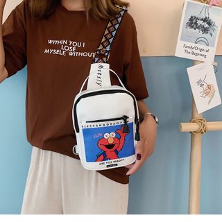 Túi đeo chéo - túi bao tử hoạt hình ELMO cá tính dễ thương