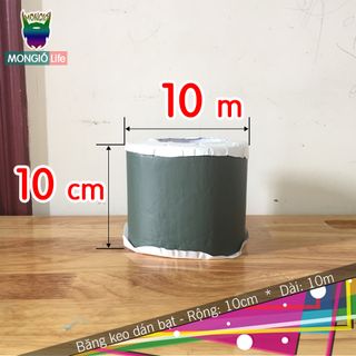 Băng Keo Dán Bạt HDPE phục vụ nuôi trồng thủy sản, chống thấm bề mặt bê tông, mái tôn, bồn nước...10cm * 10m giá sỉ