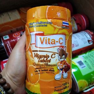 Kẹo ngậm vitamin c thái hộp 1000 viên giá sỉ