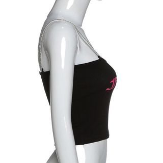 Áo Croptop Dây Chain Flirt Alert