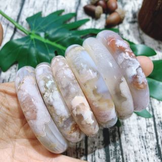 Vòng Bản Đá Ngọc Hoa Anh Đào (50mm - 60mm) - Trang Sức Phong Thủy