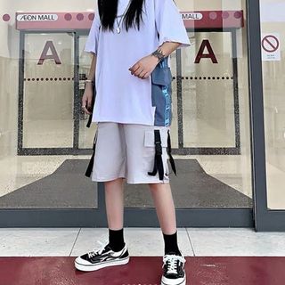 Quần short túi hộp có dây nút bấm ( size M - 2XL )