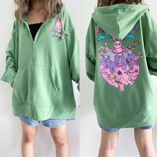 Áo khoác nỉ Candy Land phối nón