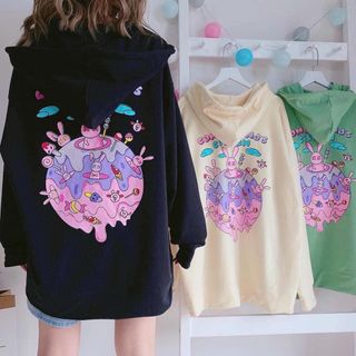 Áo khoác nỉ Candy Land phối nón