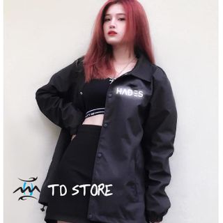 Áo khoác dù phản quang nhiều mẫu - bản to full lưng Hades