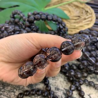 Vòng Tay Hạt Thạch Anh Tóc Đen 10 ly- Trang Sức Phong Thủy