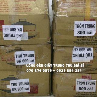 Lồng đèn trụ trơn trang trí trung thu - Lồng đèn nhiều màu