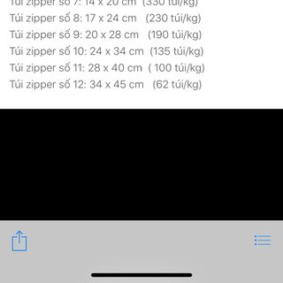 Túi zip bán theo kg tự chọn size