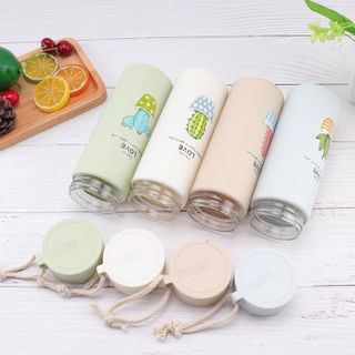Bình nước thủy tinh 450ml phong cách hàn quốc