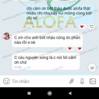 ALOFA BỘT THẢO DƯỢC PHONG THỦY