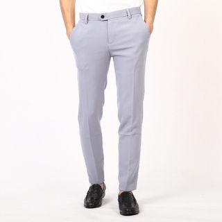 Quần âu nam xám trắng