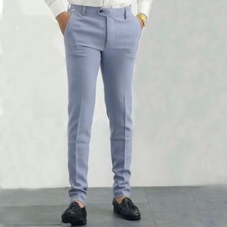 Quần âu nam xám trắng