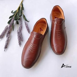 Giày nam Avina da thật 100%, , bảo hành sản phẩm 12 tháng
