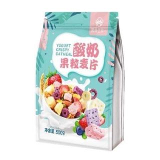 [ĂN KIÊNG] Ngũ cốc sữa chua mix hạt, hoa quả YOGURT FRUIT OATMEAL gói 500g - Đài Loan giá sỉ