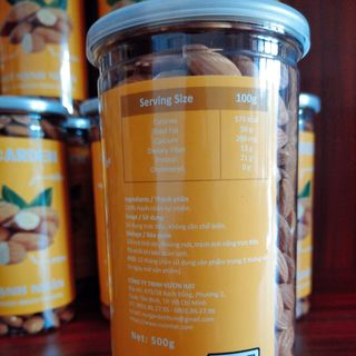 Hạt hạnh nhân tách vỏ sấy giòn Mỹ NUT GARDEN 500gr/hộp