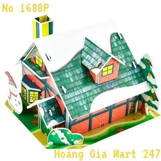 Mô Hình Lắp Ghép 3D Thông Minh Hình Ngôi Nhà, Nông trại, Biệt Thự Bằng Giấy Foam Siêu Yêu