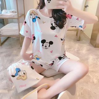 Bộ ngủ đùi kèm túi