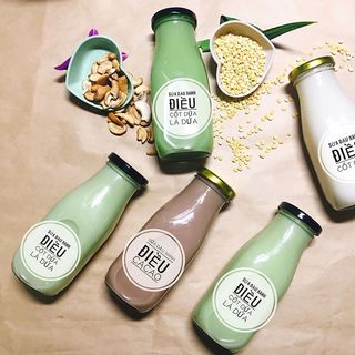 Chai Thủy Tinh Nắp Thiếc Đựng Sữa, Nước Hoa Quả Đủ size 200ml, 250ml, 310ml, 500ml