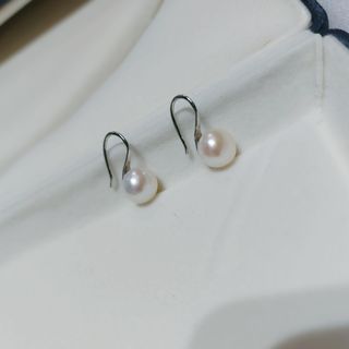 Bông tai ngọc trai gót giày (8_8.5ly