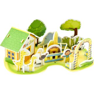 Mô Hình Lắp Ghép 3D Thông Minh Hình Ngôi Nhà, Nông trại, Biệt Thự Bằng Giấy Foam Siêu Yêu