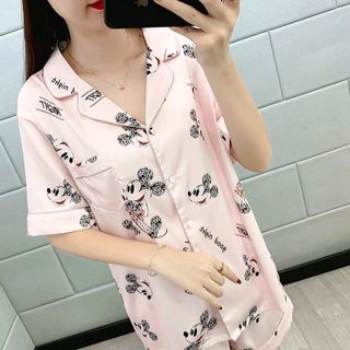 Đồ ngủ đồ đùi Mickey Lụa quảng châu cao cấp